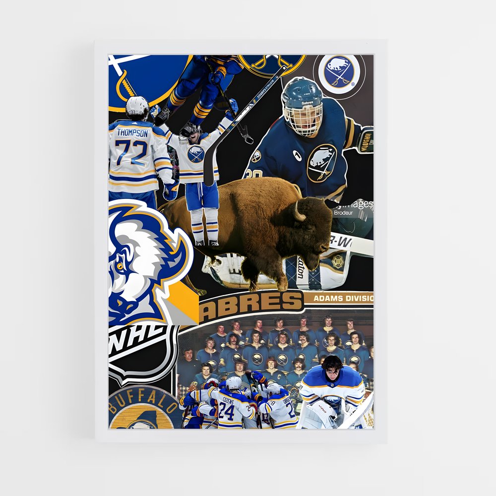Poster Sabres Éblouissants – affiche Hockey sur glace (vue 3)